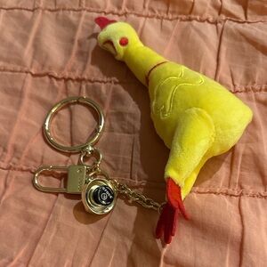 Jibbitz Yellow Plush Chicken Keychain